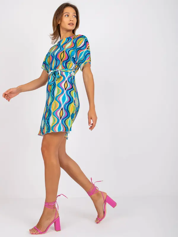 Italy Moda Dress-DHJ-SK-9651.51-Blue