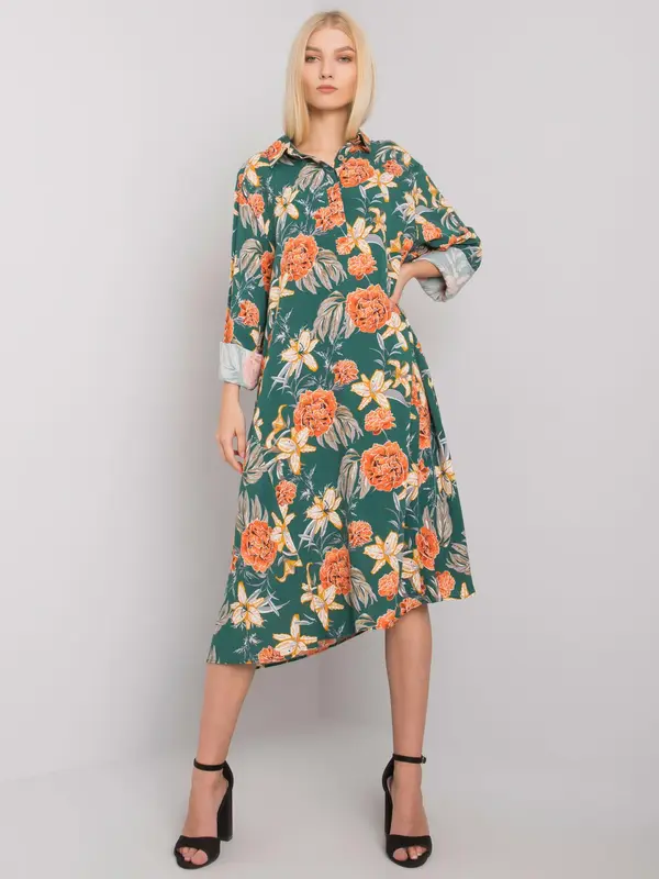 ex moda Dress-EM-SK-2909-3.37-dark green