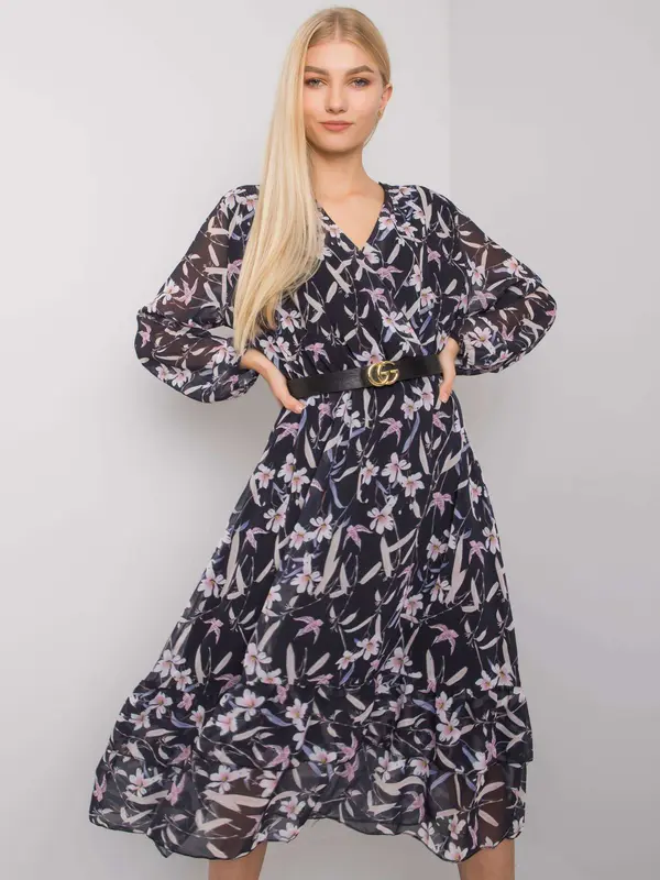 ex moda Dress-EM-SK-2910-1.36-navy blue