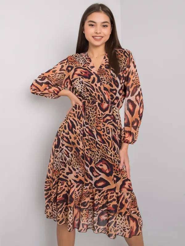ex moda Dress-EM-SK-2910-4.97-light brown