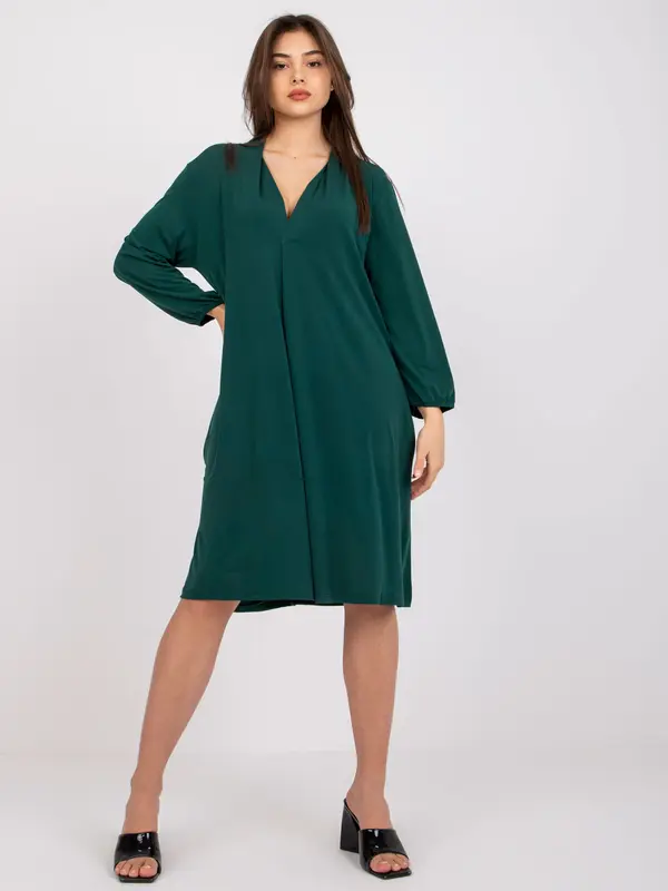 ex moda Dress-EM-SK-604.10P-dark green