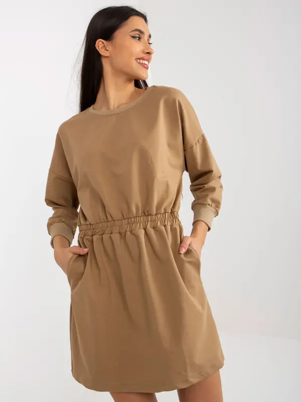 Lily Rose Dress-EM-SK-HS-21-487.41-dark beige