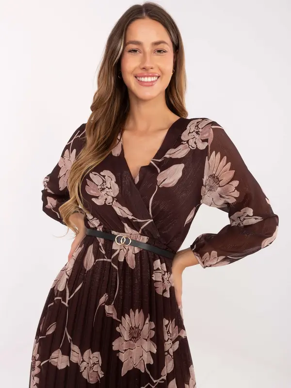 Italy Moda Dress-IT-SK-10536.18P-brown