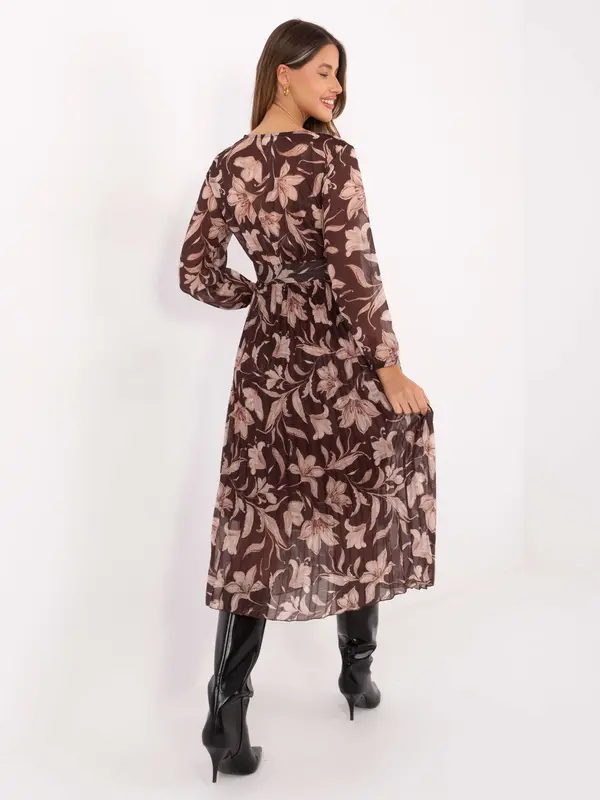 Italy Moda Dress-IT-SK-11389-1.28P-brown