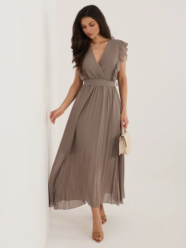 RUE PARIS Dress-IT-SK-13166.85-dark beige