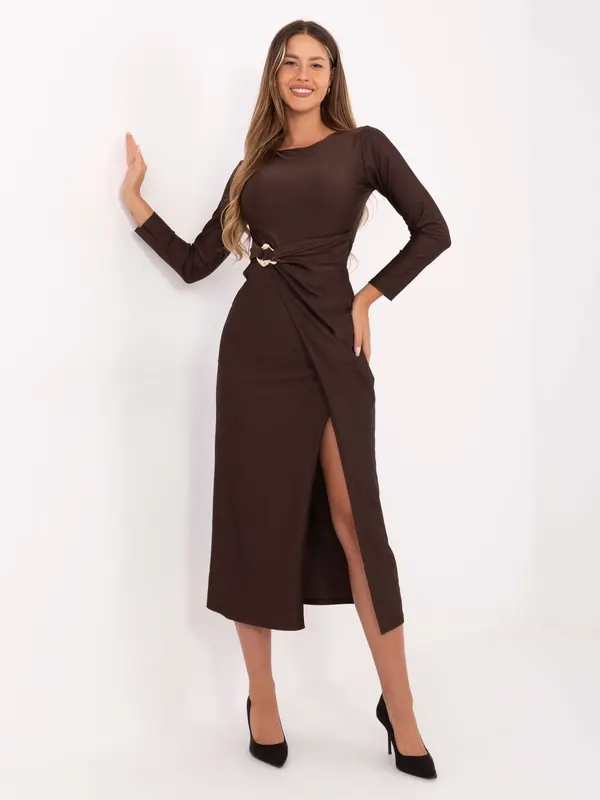 Italy Moda Dress-IT-SK-21609.83-dark brown