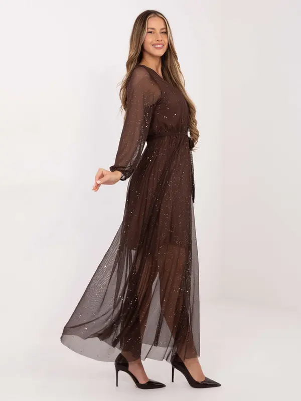 Italy Moda Dress-IT-SK-21807.22-brown