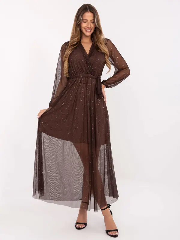 Italy Moda Dress-IT-SK-21808.01-brown