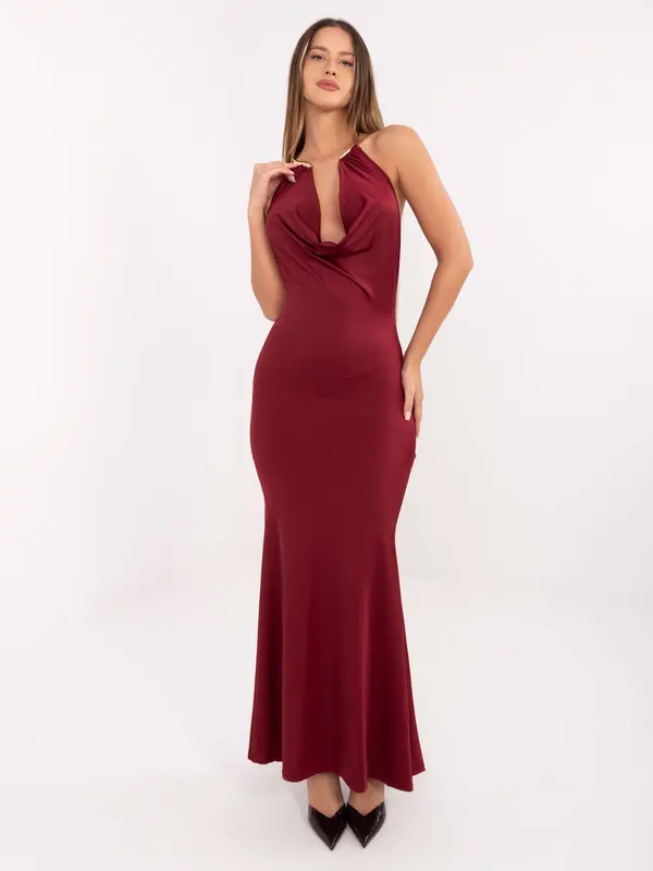 Italy Moda Dress-IT-SK-21859.01P-burgundy