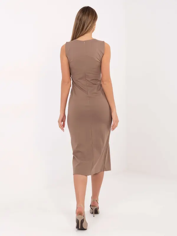 Italy Moda Dress-IT-SK-21891.61-dark beige