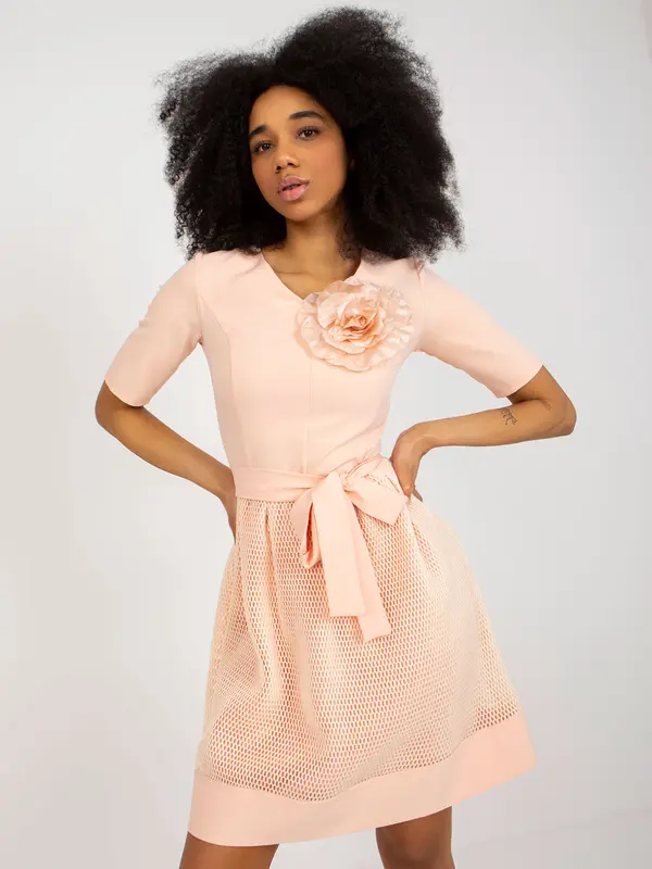 LAKERTA Dress-LK-SK-506551.76P-Peach