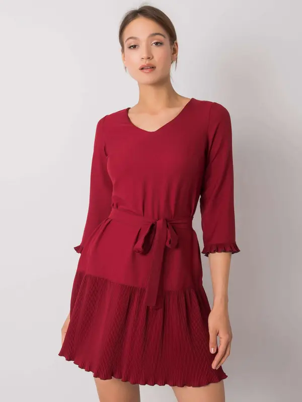 LAKERTA Dress-LK-SK-507733.80P-burgundy