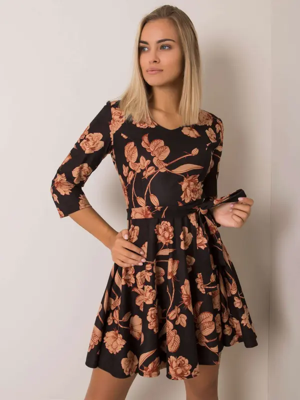 LAKERTA Dress-LK-SK-508307-3.75P-black-beige