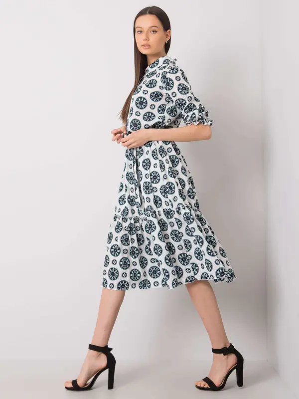 LAKERTA Dress-LK-SK-508525.17-white-green