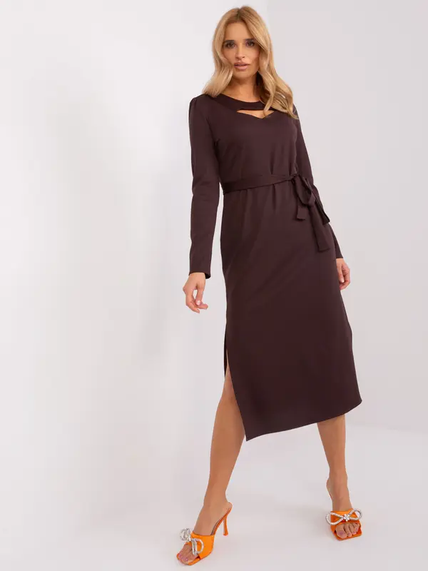 LAKERTA Dress-LK-SK-509447.75P-dark brown
