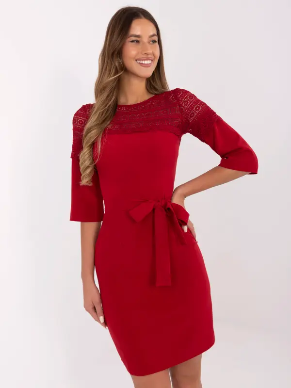 LAKERTA Dress-LK-SK-509980.09-burgundy