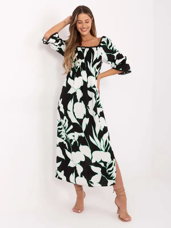 LAKERTA Dress-LK-SK-510095.89-black-white