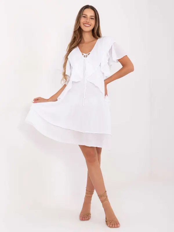 Italy Moda Dress-MI-SK-102128.61-white