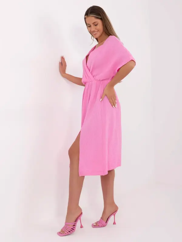 Italy Moda Dress-MI-SK-121008.84-pink