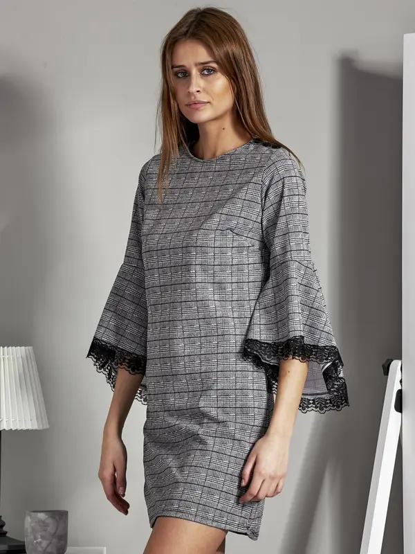 Italy Moda Dress-MI-SK-17331.91-black-white