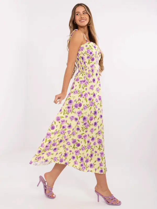 Italy Moda Dress-MI-SK-23817-3.96-light yellow