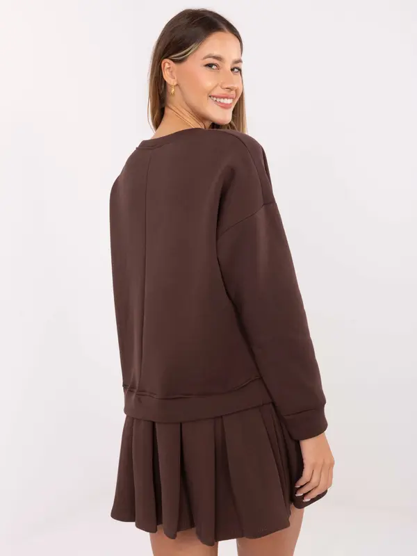 RUE PARIS Dress-MI-SK-3249.98-dark brown