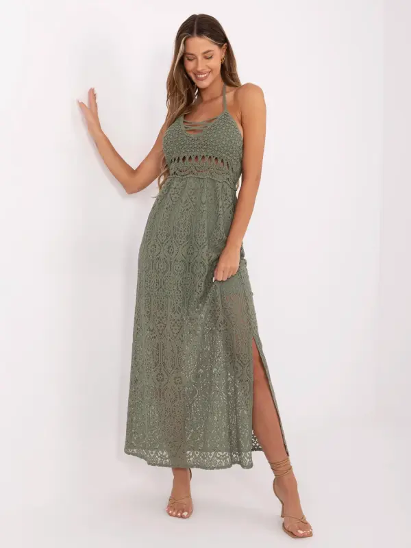 Italy Moda Dress-MI-SK-88191.63-khaki