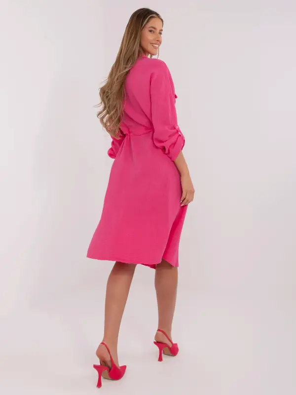 Italy Moda Dress-MI-SK-91166.73-fuchsia
