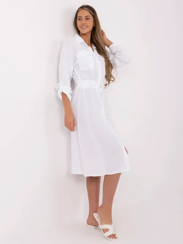 Italy Moda Dress-MI-SK-91166.73-white