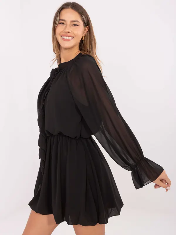 RUE PARIS Dress-MI-SK-A1554.26-black