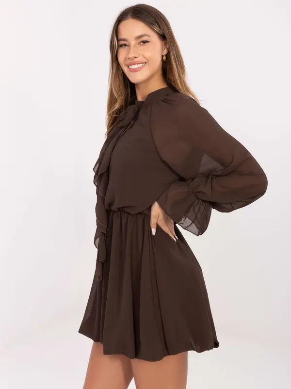 RUE PARIS Dress-MI-SK-A1554.26-brown