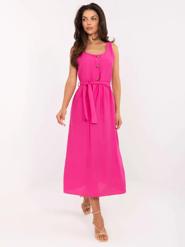 Italy Moda Dress-MI-SK-A1710.60-fuchsia