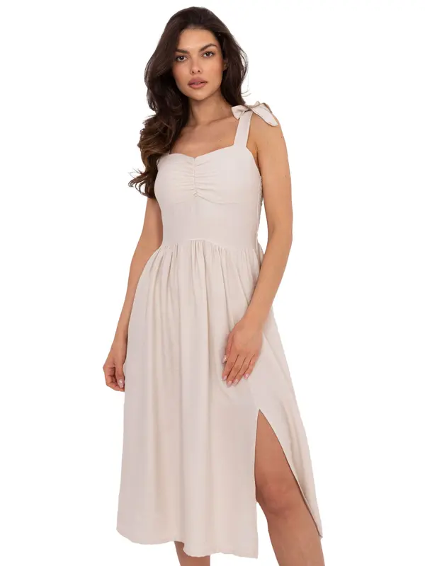 Italy Moda Dress-MI-SK-A1830.69-beige