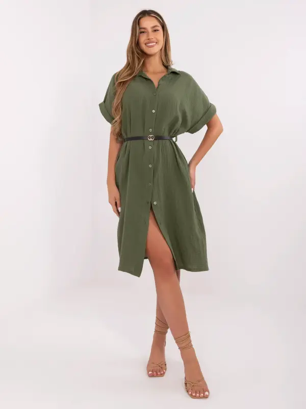 Italy Moda Dress-MI-SK-A2494.99-khaki