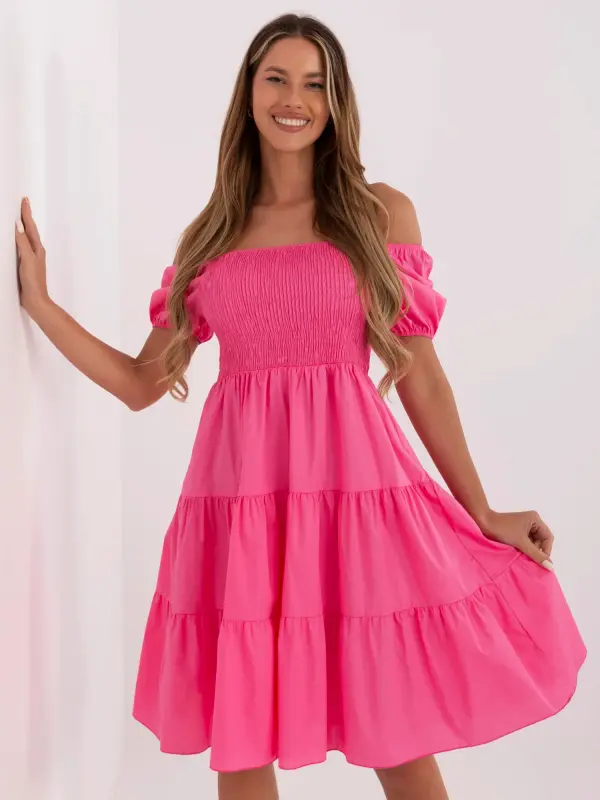 Italy Moda Dress-MI-SK-A2561.89-dark pink