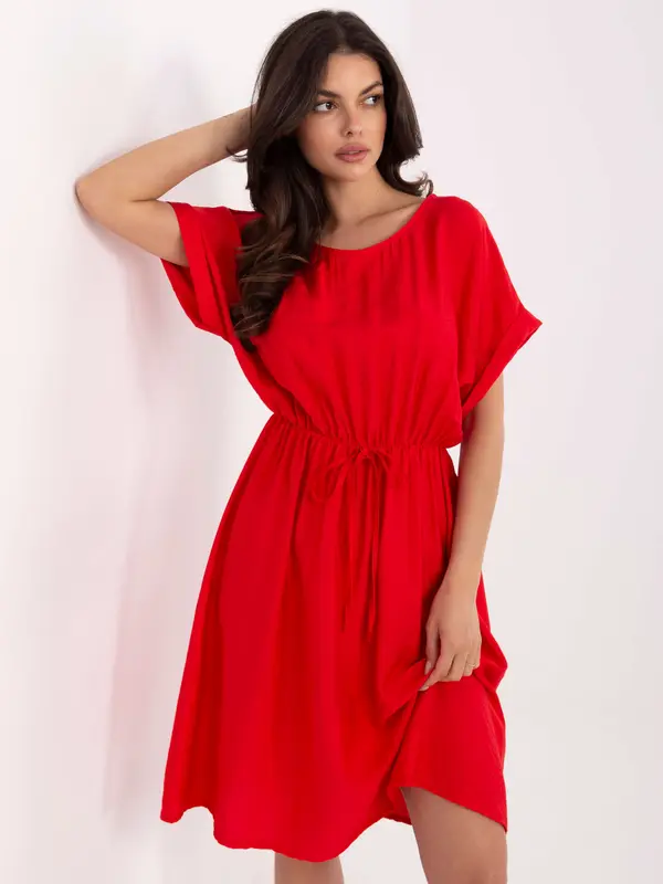 Italy Moda Dress-MI-SK-A63751.67-red