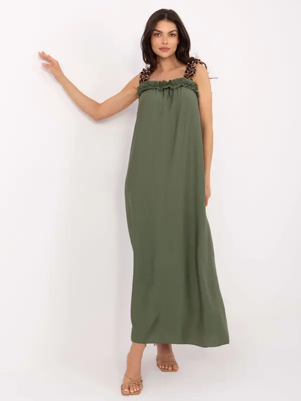 Italy Moda Dress-MI-SK-A6412.68-khaki
