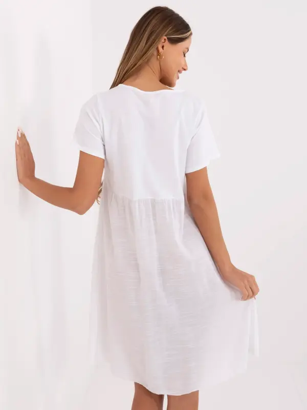 Italy Moda Dress-MO-SK-1005.67-white