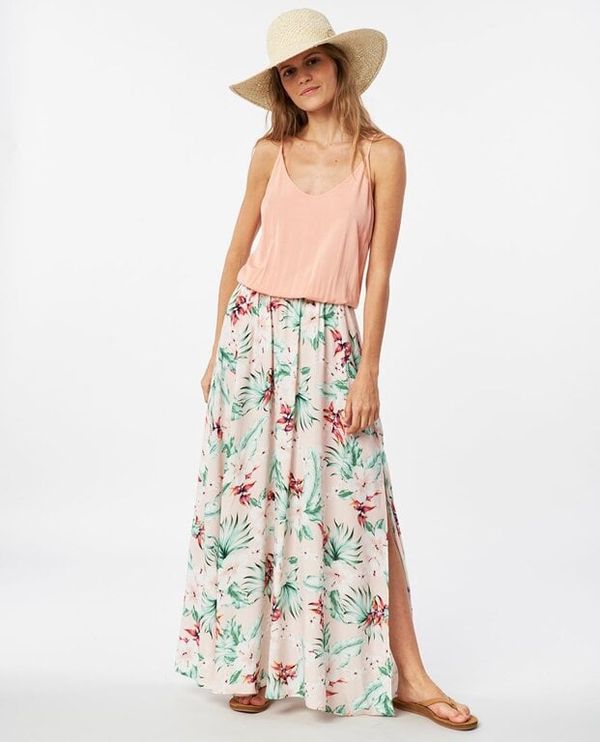 Rip Curl dress Rip Curl MAXI DRESS PAPEETE Light Pink