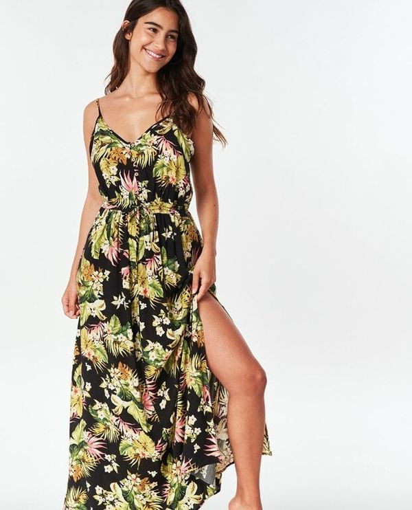 Rip Curl dress Rip Curl ON THE COAST MAXI DRESS Black