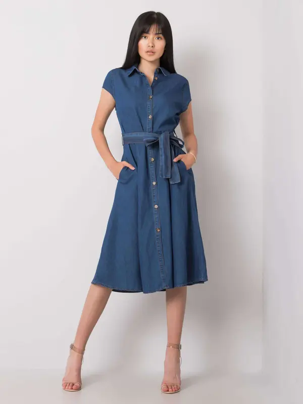 RUE PARIS Dress-RO-SK-2254.11P-dark blue
