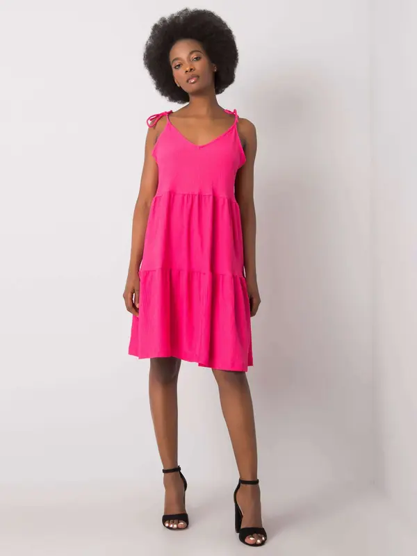 RUE PARIS Dress-RO-SK-2570.19-dark pink