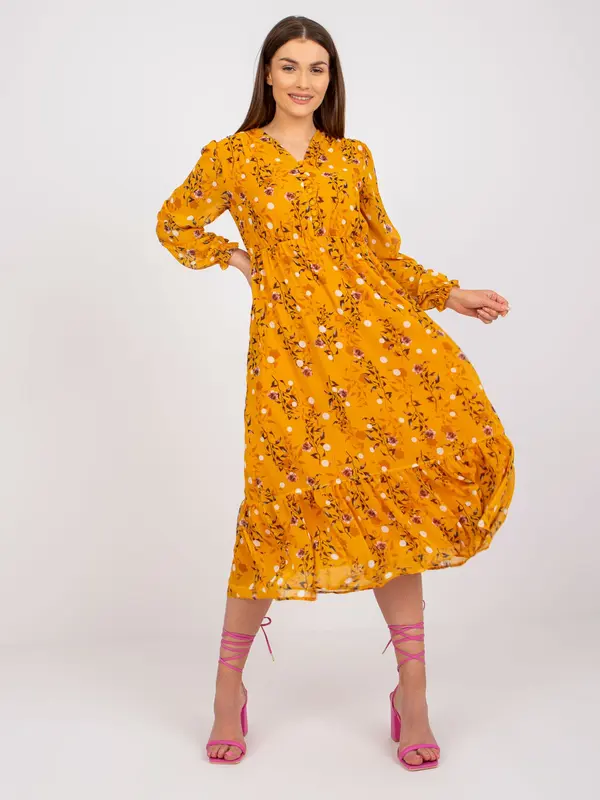 RUE PARIS Dress-RO-SK-ELB-2309.98-dark yellow