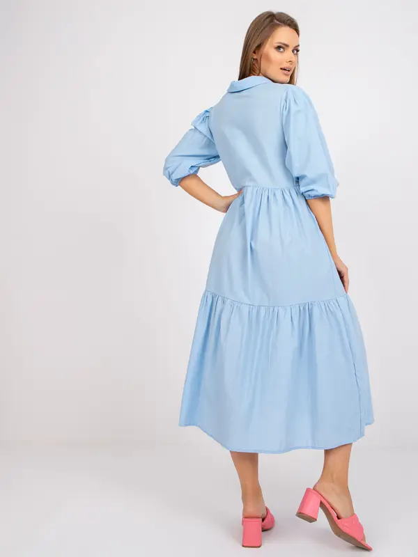 RUE PARIS Dress-RO-SK-ELB-2310.21X-light blue