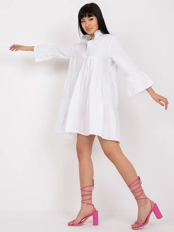RUE PARIS Dress-RO-SK-ELB-2317.22-white