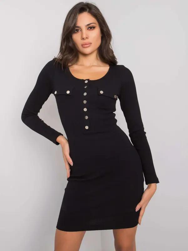 RUE PARIS Dress-RV-SK-5079-1.17P-black