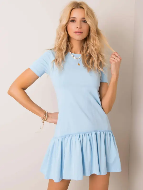 RUE PARIS Dress-RV-SK-5631.02X-Light Blue