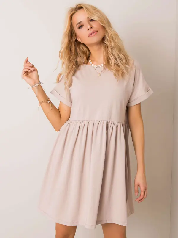 RUE PARIS Dress-RV-SK-5672.03P-beige