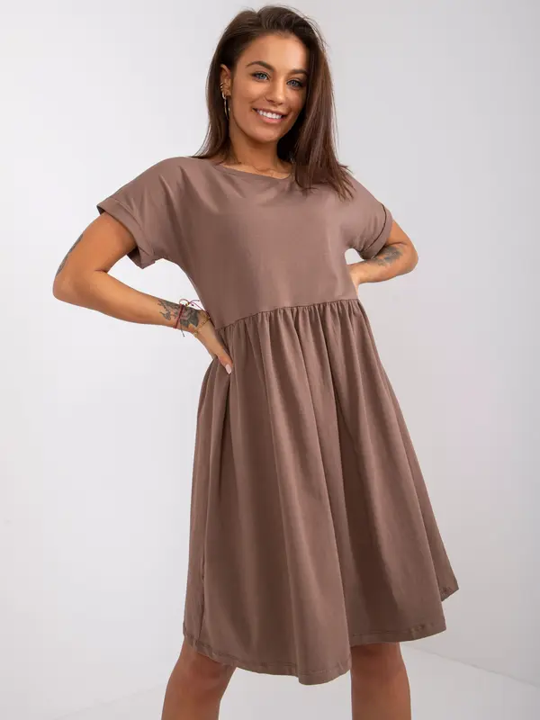 RUE PARIS Dress-RV-SK-5672.03P-brown