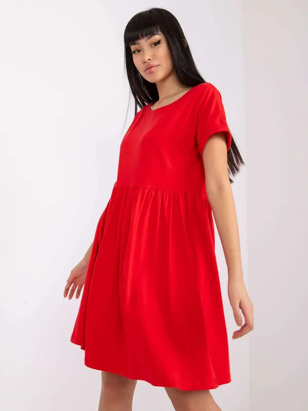 RUE PARIS Dress-RV-SK-5672.03P-red